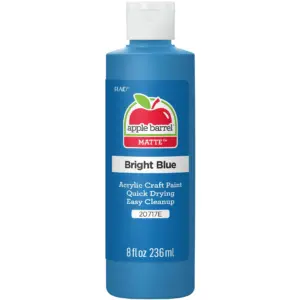Apple Barrel 20717E Acrylic Craft Paint | Matte Finish | Bright Blue | 8 fl Ounce | Single
