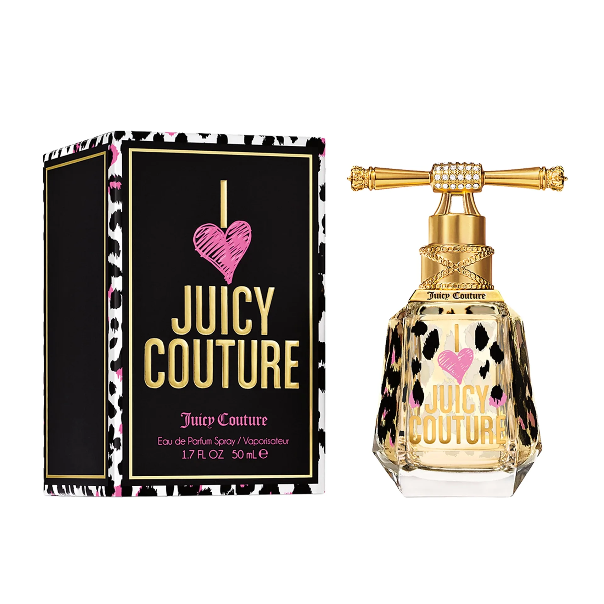 Juicy Couture I Love Juicy Couture Eau De Parfum | Perfume for Women | 1.7 fl Ounce | 3.3in L x 2.7in W x 4.69in H | N/A