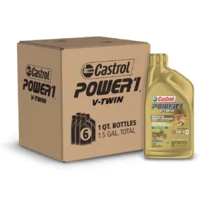 Castrol POWER1 Full Synthetic Motorcycle Oil 5W-40 | 1 Qt