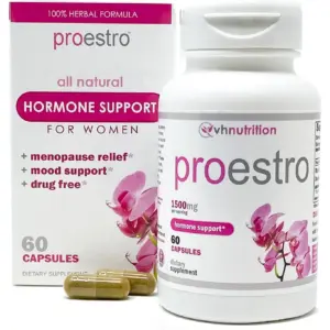 ProEstro Estrogen Pills for Women | Female Hormone Balance Supplement | Fertility to Menopause Mood & Energy Support | 60 Capsules