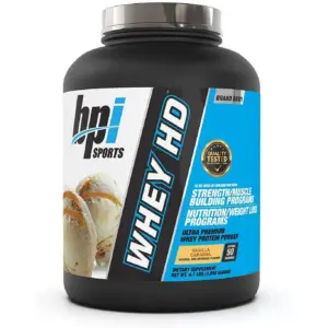 BPI Sports ISO HD Isolate Protein Powder – 100% Whey Isolate | Protein Powder for Muscle Gain | Vanilla Cookie | 4.8 LBS | 70 Servings | 4.9 lbs