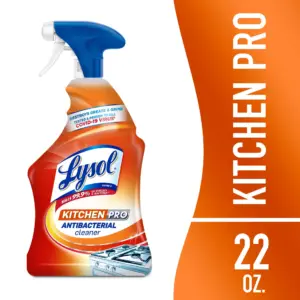 Lysol Kitchen Pro Antibacterial Cleaner Spray for Kitchens | Countertops | Ovens | & Appliances | Citrus Scent | 22 Ounce | Single