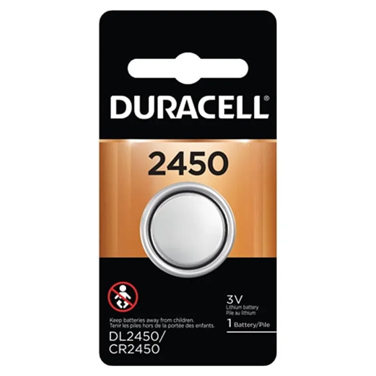 12 x CR2450 Duracell 3 Volt Lithium Coin Cell Batteries (On a Card) (Premium Edition)