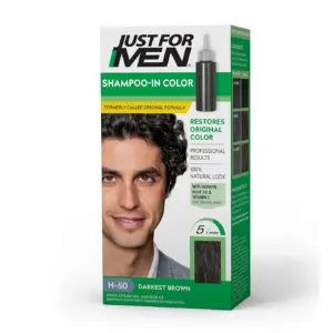 Just For Men Shampoo-Inch Hair Dye for Men | H-50 Darkest Brown | 1