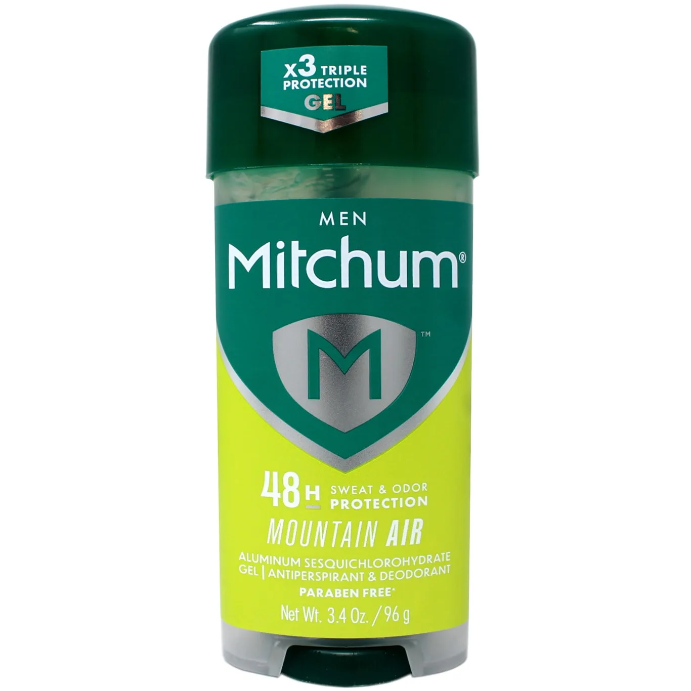 Mitchum Mens Triple Odor Protection Antiperspirant and Deodorant Gel | Mountain Air | 48HR Protection | 3.4 Ounce