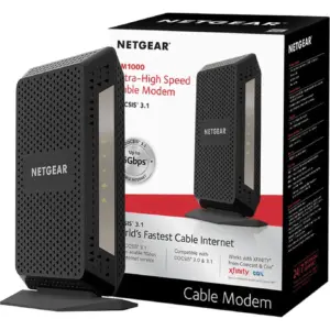 NETGEAR Ultra-High Speed Cable Modem DOCSIS 3.1 for XFINITY from Comcast | Spectrum and Cox (CM1000-100NAS)
