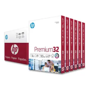 HP Papers 113500 8.5 Inch. x 11 Inch. Premium32 Paper | Extra Bright White (6 Reams/Carton)