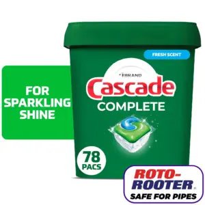 Cascade Complete Dishwasher Pods | Action Pacs Dishwasher Detergent | Dishwasher Tabs | Fresh | 78 Count