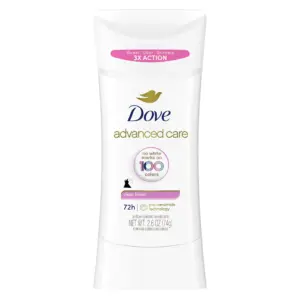 Dove Invisible Advanced Care Deodorant Solid Sticks Clear Finish 2.6 Ounce (Pack of 48)