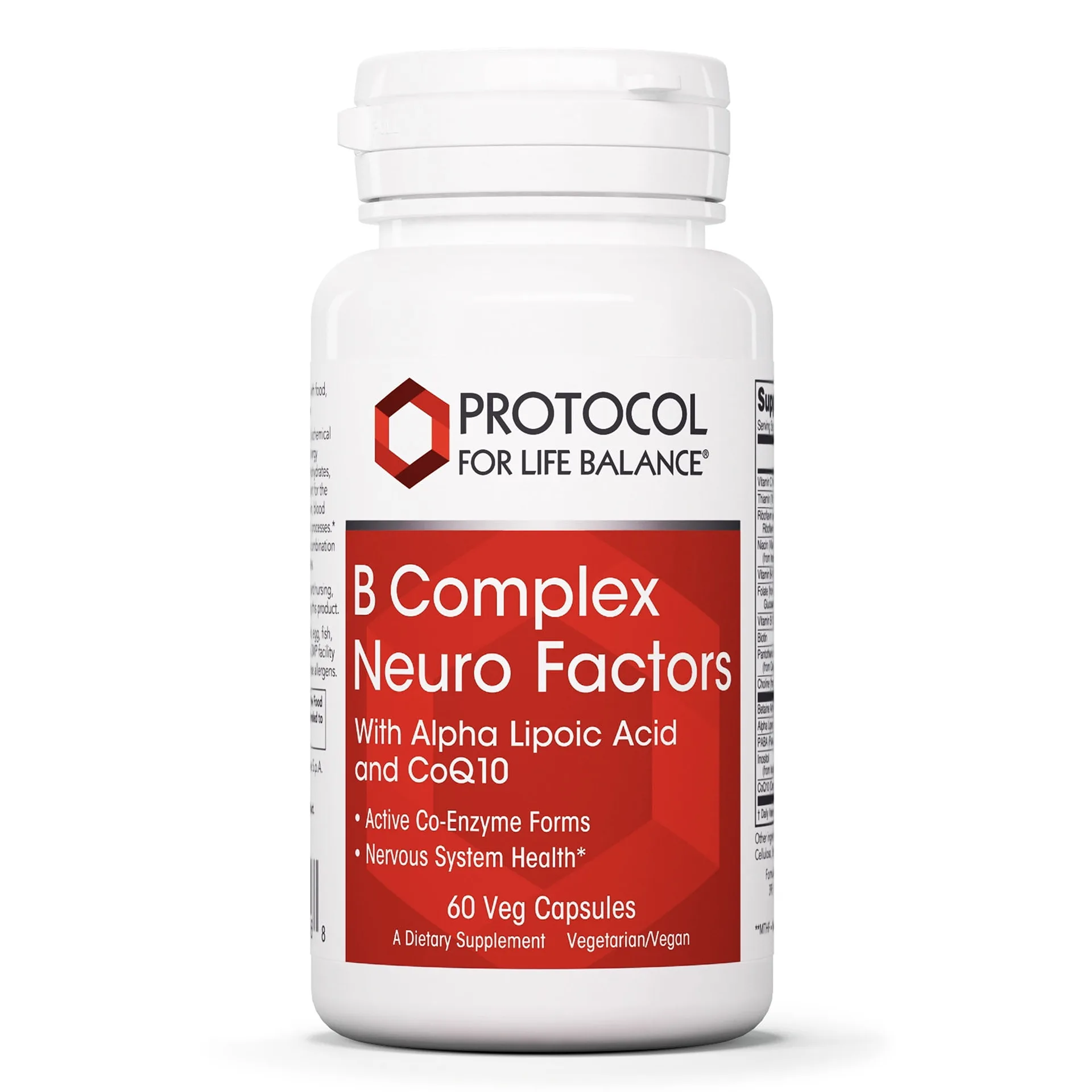 Protocol for Life Balance B Complex Neuro Factors | 60 Veg Caps