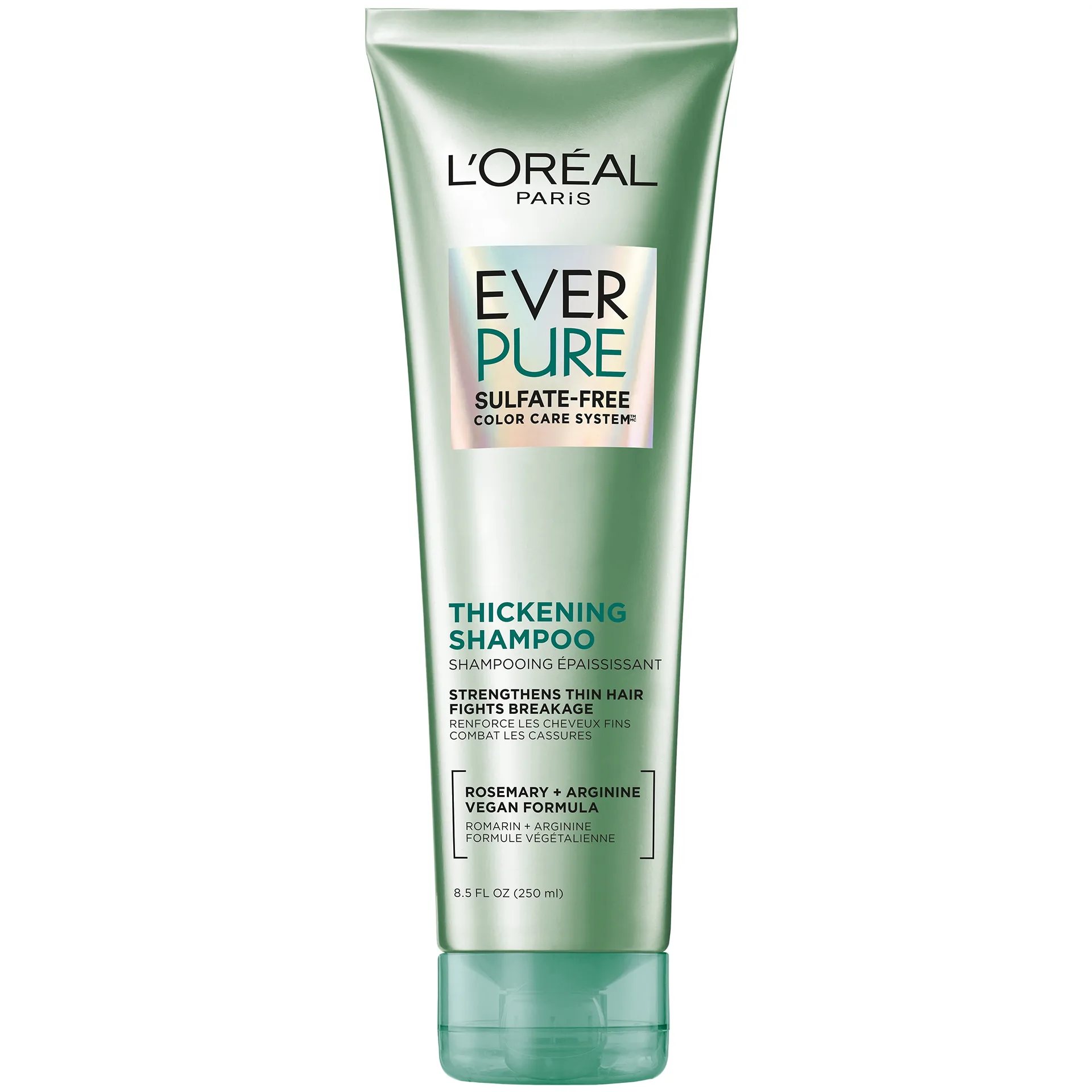 L'Oreal Paris Sulfate Free Thickening Shampoo for Fortifying Fine Hair | EverPure | 8.5 fl Ounce