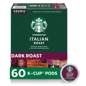 Starbucks Espresso Roast | Dark Roast Keurig K-Cup Coffee Pods | 100% Arabica | 88 Count