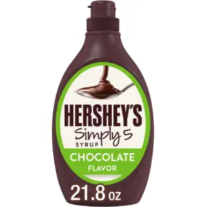 Hershey's Simply 5 Chocolate Syrup | Bottle 21.8 Ounce | Single
