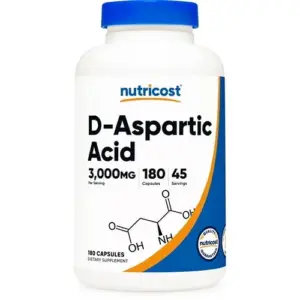 Nutricost D-Aspartic Acid 3000mg | 180 Capsules | Health Supplement