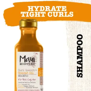 Curl Quench + Coconut Oil Anti-Frizz Shampoo | Coconut Water | White Orange and Tonka Bean