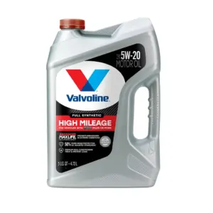 Valvoline Full Synthetic Extended Protection High Mileage 0W-20 Motor Oil 5QT | Single