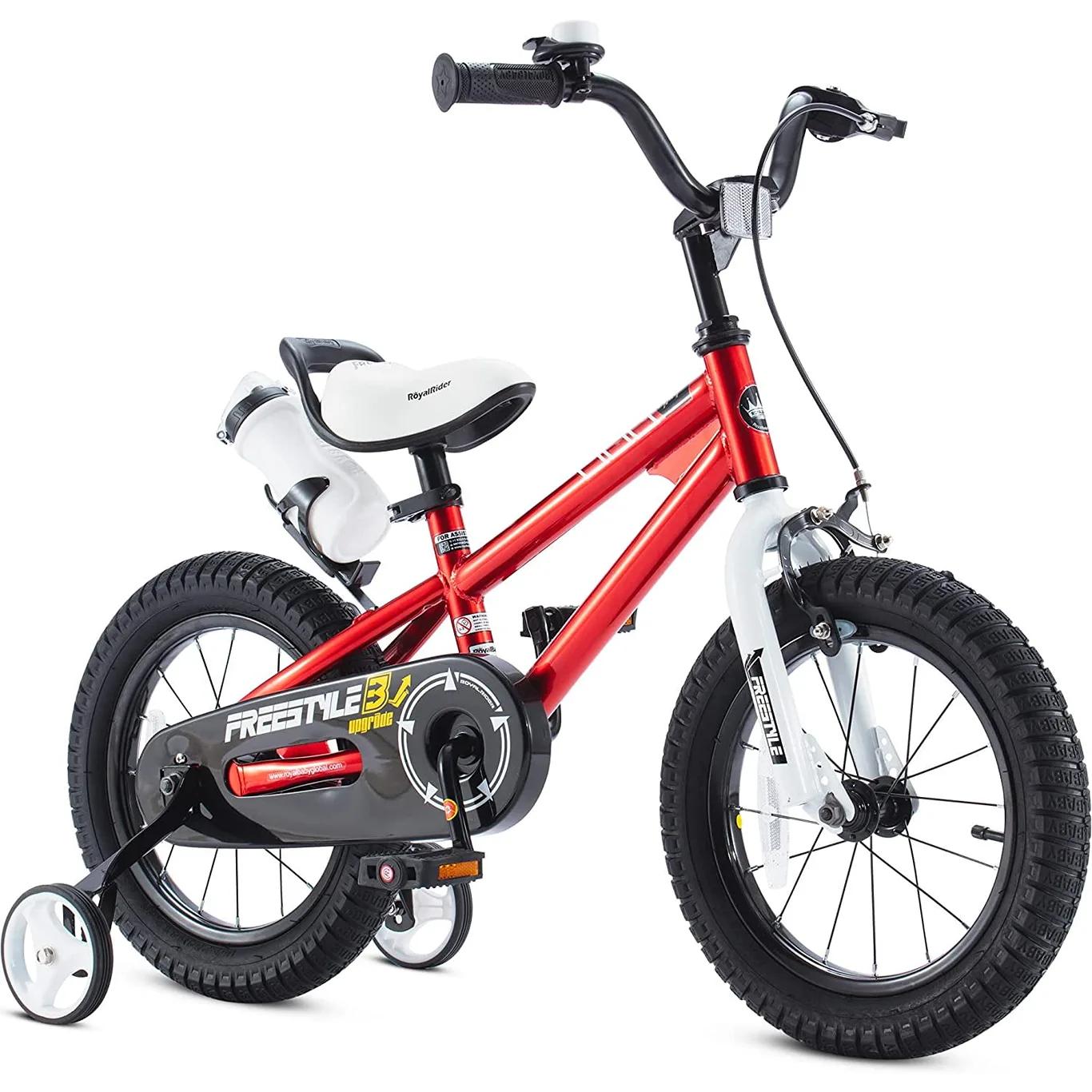Royalbaby Freestyle 12 Kids Bicycle for Boys Girls | Ages 3-4 Years | Red