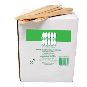Perfect Stix Craft WTD-1000 Jumbo Craft Sticks | 0.1 Height | 0.6 Width | 6 Length (Pack of 1000) 1000ct