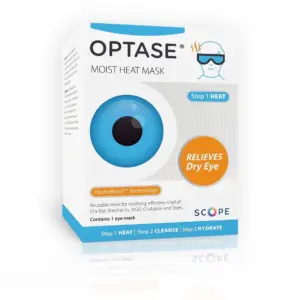 OPTASE Moist Heat Mask | Reusable & designed to give you effective relief from dry eye & other related eye conditions