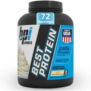 BPI Sports Best Protein Powder | 100% Whey Blend for Muscle Growth and Recovery | Vanilla Swirl | 5 lbs (72 Servings)