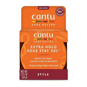 Cantu Extra Hold Edge Stay Gel | 2.25 fl Ounce | Single