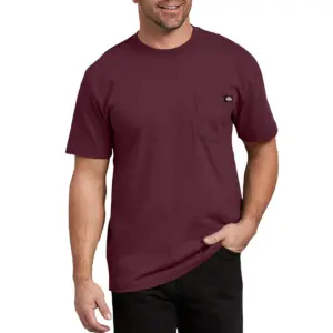 Dickies Mens & Big Mens Short Sleeve Heavyweight T-Shirt | XLT | Burgundy
