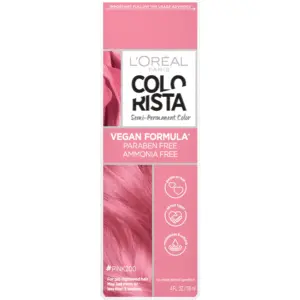 L'Oreal Paris Colorista Semi-Permanent Hair Color | Vegan Formula | #Pink | 1 kit