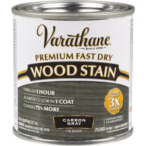 Varathane 307416 Premium Fast Dry Wood Stain | Half Pint | Carbon Gray