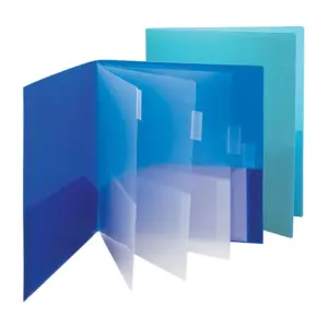 Smead Poly 10 Pocket Subject Organizer Asst 2/Pack Letter (89204) | 2 Pack