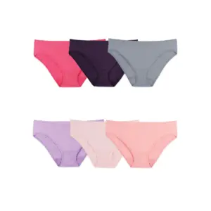 Fruit of the Loom Women's 360 Stretch Seamless Underwear | 6-Pack | 5 (S) | 6 Pack | Assorted | Assorted Colors | Bikini