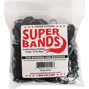 Healthy Haircare Product 36001 0.25 lbs Super Bands | Black