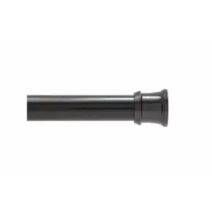 42 Inch. | 72 Inch. Steel Twist and Fit No Tools Tension Shower Curtain Rod Inch Black