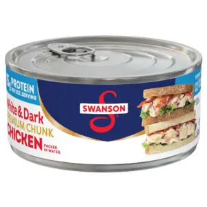 Swanson White & Dark Premium Chunk Canned Chicken Breast Inch Water | 9.75 Ounce Can | Single