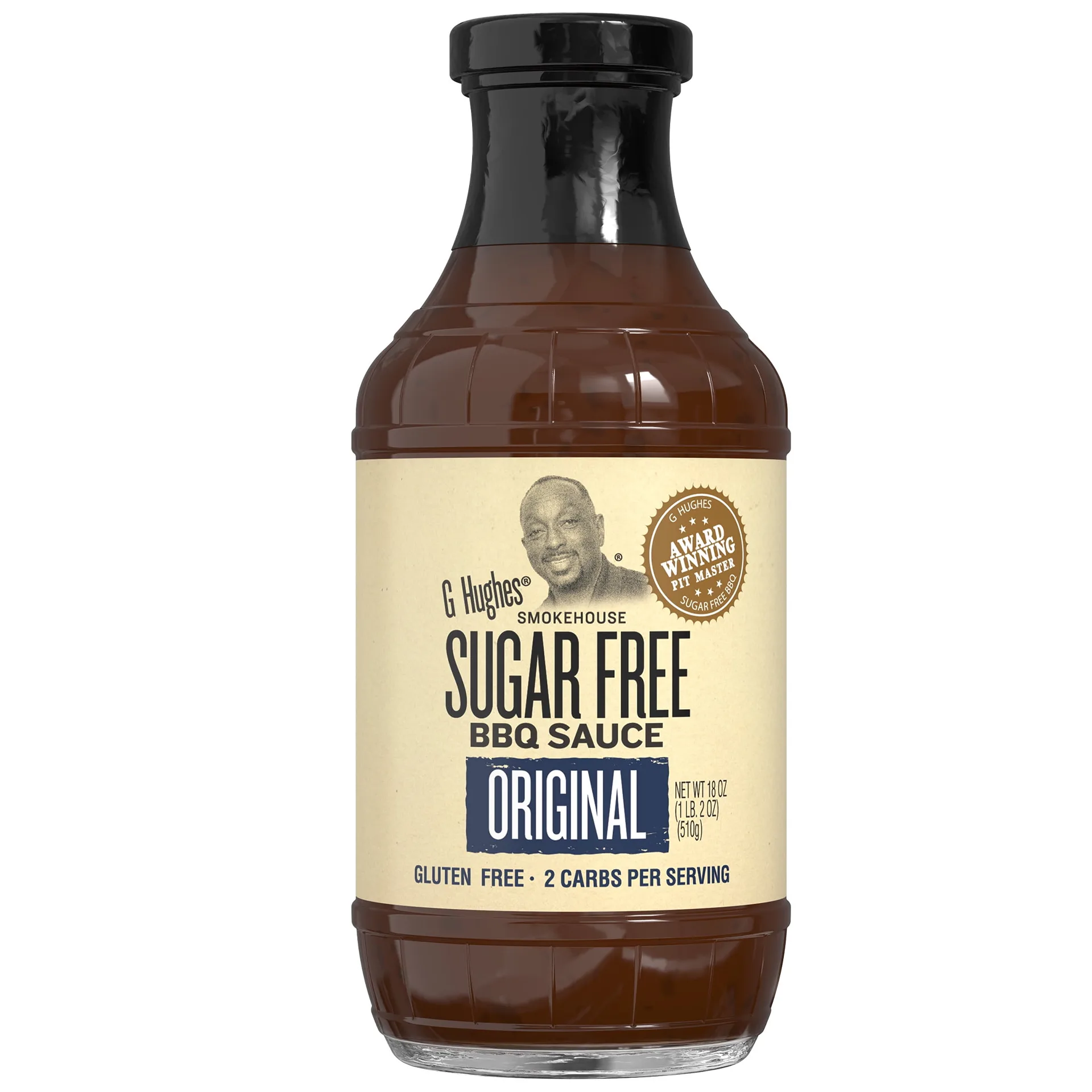 G Hughes Sugar Free Original BBQ Sauce | 18 Ounce