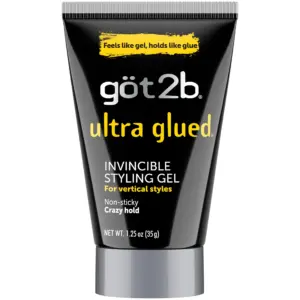 Got2b Ultra Glued Invincible Styling Hair Gel | 1.25 Ounce Trial and Travel Size
