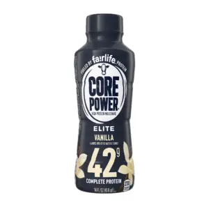 Core Power Elite High Protein Shake with 42g Protein by fairlife Milk | Vanilla | 14 fl Ounce | Single