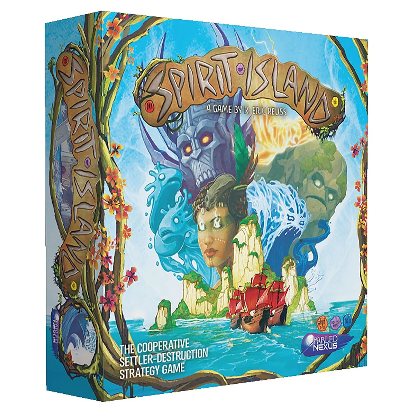 Greater Than Games Spirit Island Board Game | Blue