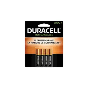 Duracell Rechargeable AAA Batteries | 2 Count | Triple A Battery for Long-lasting Power | All-Purpose Pre-Charged Battery for Household & Business Devices