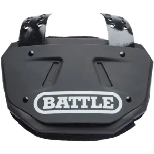 Battle Sports Protective Football Back Plate | Youth | Black/White