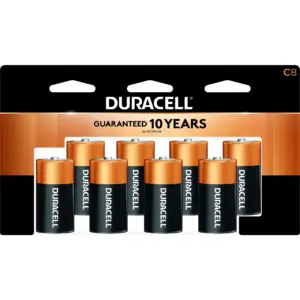 Duracell Coppertop C Battery | Long Lasting C Batteries | 8 Pack