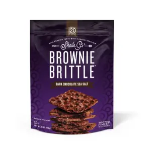 Sheila G's Brownie Brittle | Dark Chocolate Sea Salt | 5 Ounce (142 g) | Single