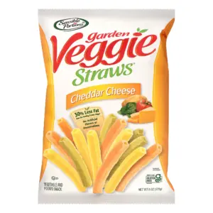 Sensible Portions Garden Veggie Straws | Cheddar Cheese | 6 Ounce