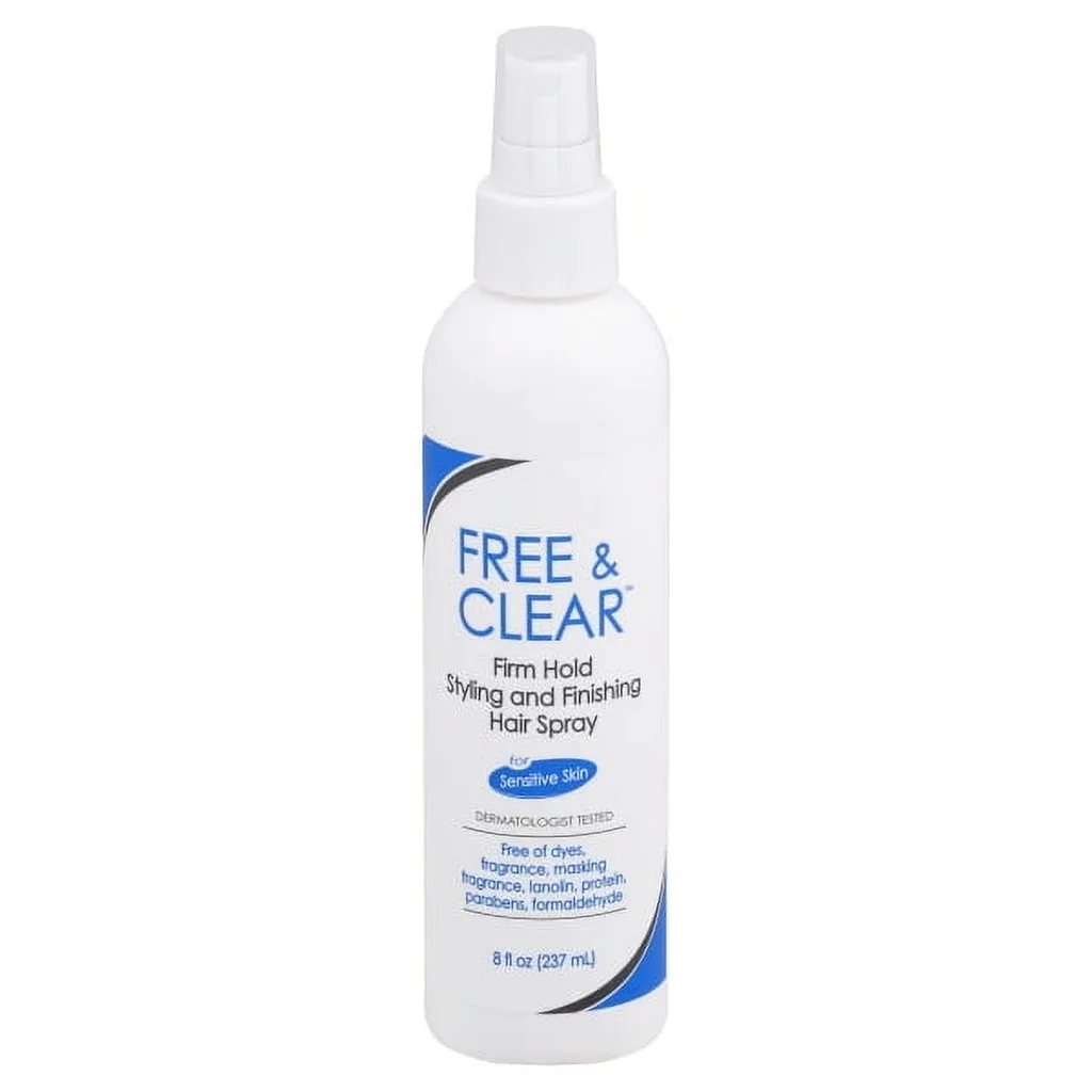 Free and Clear Firm Hold Styling and Finishing Hair Spray | 8 Fl. Ounce