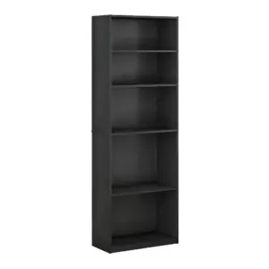 Furinno JAYA Simply Home 5-Shelf Bookcase | Black