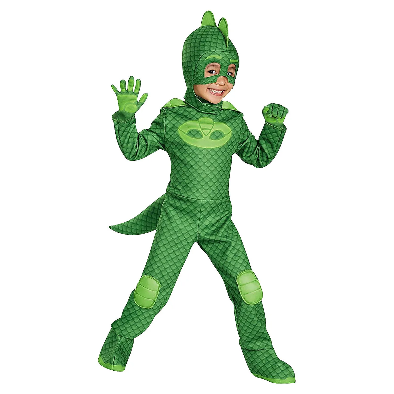 Disguise Boys' PJ Masks Gekko Deluxe Costume | Size 4-6
