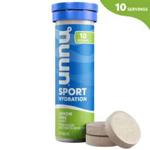 Nuun Sport Electrolyte Sports Drink Water Enhancer Mix Tablets for Proactive Hydration | Lemon Lime | 10 Count Tube