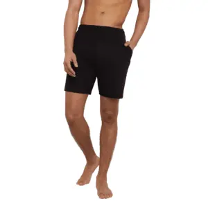 Hanes Men's Essentials Cotton Shorts With Pockets | 7.5 Inseam | Sizes S-4XL | Black | 3XL