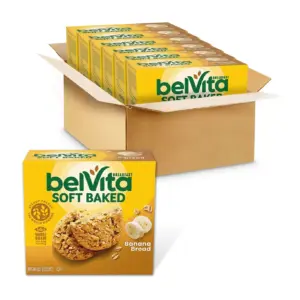 belVita Soft Baked Breakfast ESF27 Bars | Oats and Chocolate | 6 Boxes of 5 Packs (1 Biscuit Per Pack)