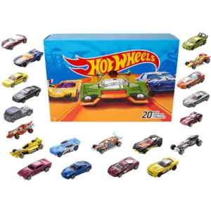 Hot Wheels Set of 20 Toy Cars and Trucks Inch 1:64 Scale | Collectible Vehicles (Styles May Vary)