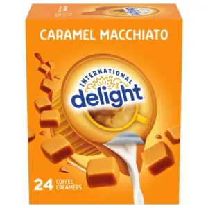 ( 2 Pack ) International Delight Caramel Macchiato Coffee Creamer Singles | 24 Creamers